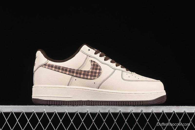 Nike Air Force 1 '07 Low Bape Collaboration Beige Camo Casual Sneakers - DF0188-052