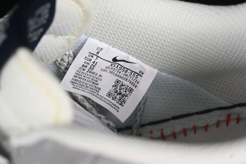 Nike Air Force 1 '07 Low Stussy Double Flame Casual Sneakers with Full-Length Air Cushion - XS1958-555