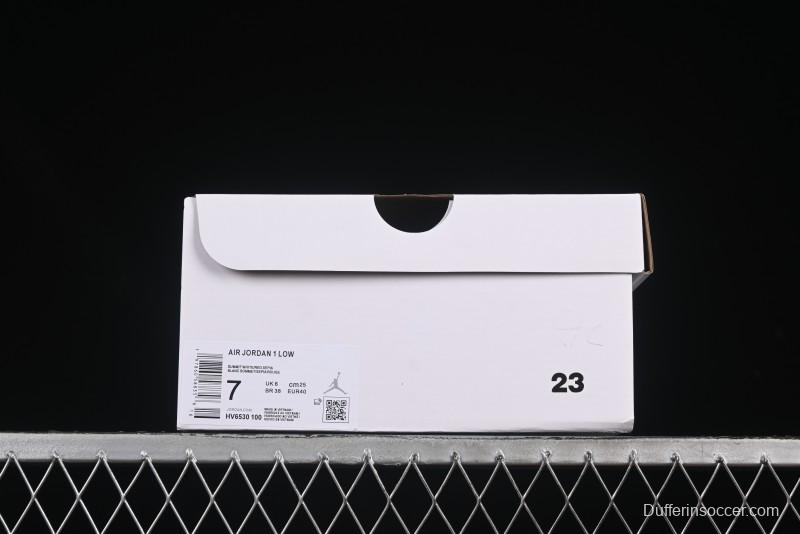 Nike Air Jordan 1 Low AJ1 Cream White Low-Top Casual Sneakers - HV6530-100