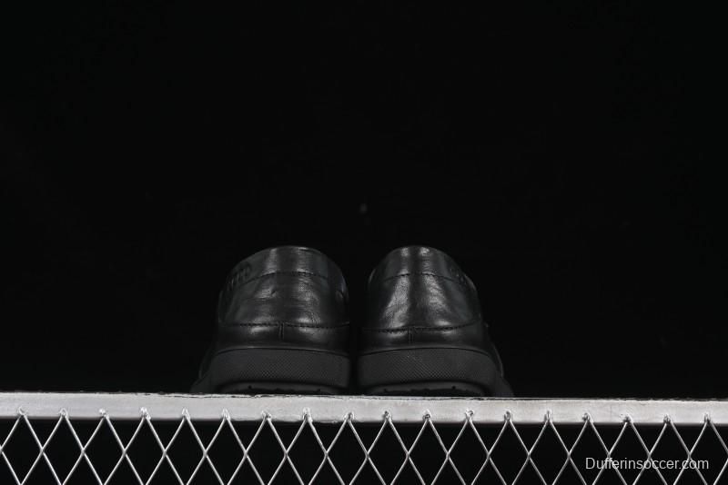 ECCO Soft Moc Summer Genuine Leather Breathable Slip-On Driving Shoes - 63516801001