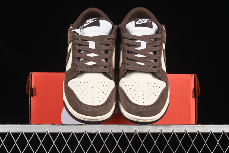 Nike SB Dunk Low White Mocha Low-Top Casual Skate Shoes - FQ8249-104