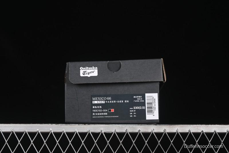 Onitsuka Tiger Mexico 66 Low-Top Leather Sneakers for Casual Running - 1183C102-004