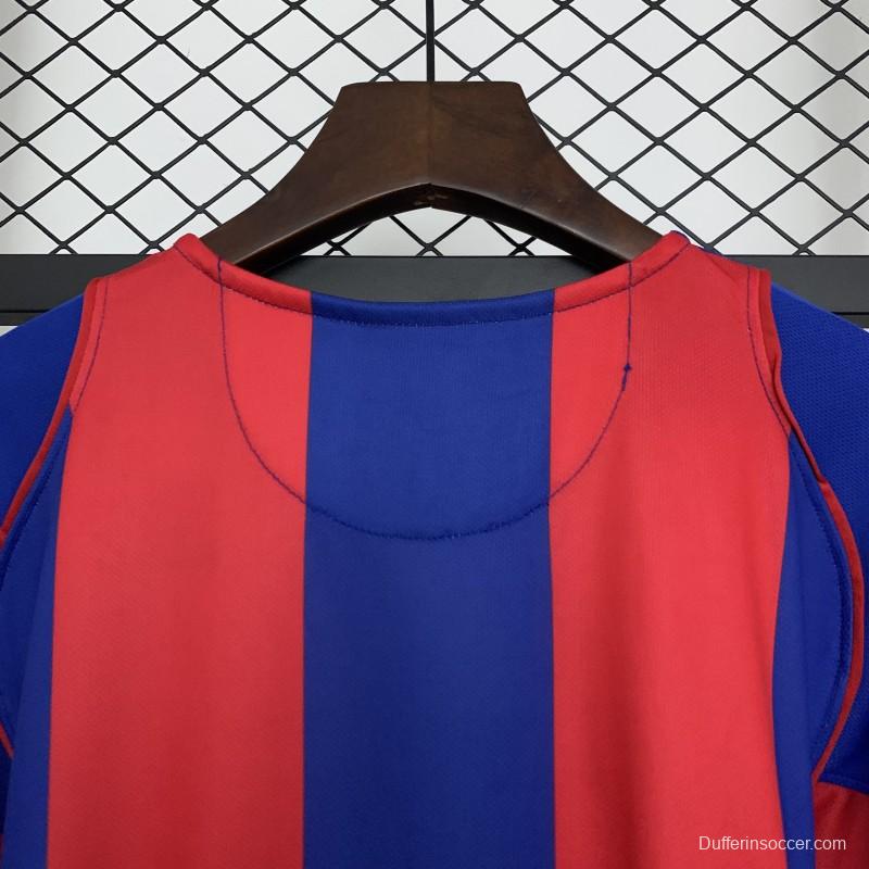 04/05 Retro Barcelona Home Jersey