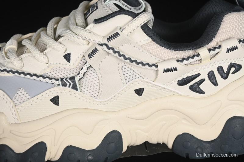 Fila Heritage Fluid Cat Paw 5.0 Retro Dad Shoes with Lace-Up Design - F12W432101FSH