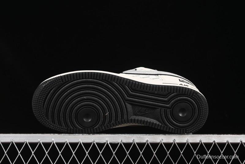 Nike Air Force 1 '07 Low Supreme Collaboration Shadow Swoosh Casual Sneakers - XX3168-149