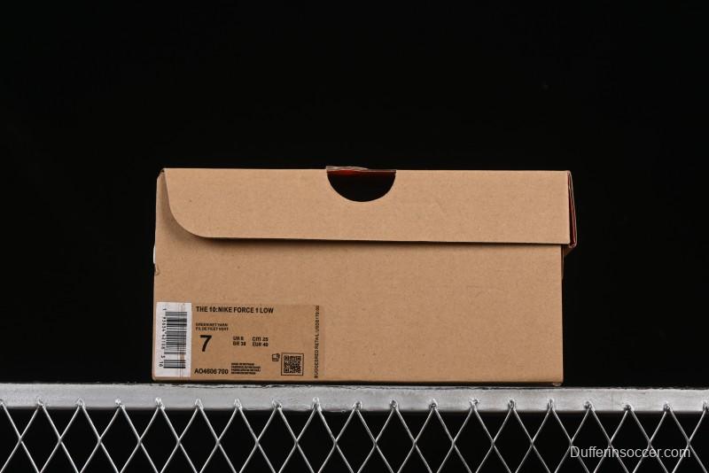 Nike Off White x Air Force 1 Low OW Collaboration Transparent Yellow Sneakers - AO4606-700