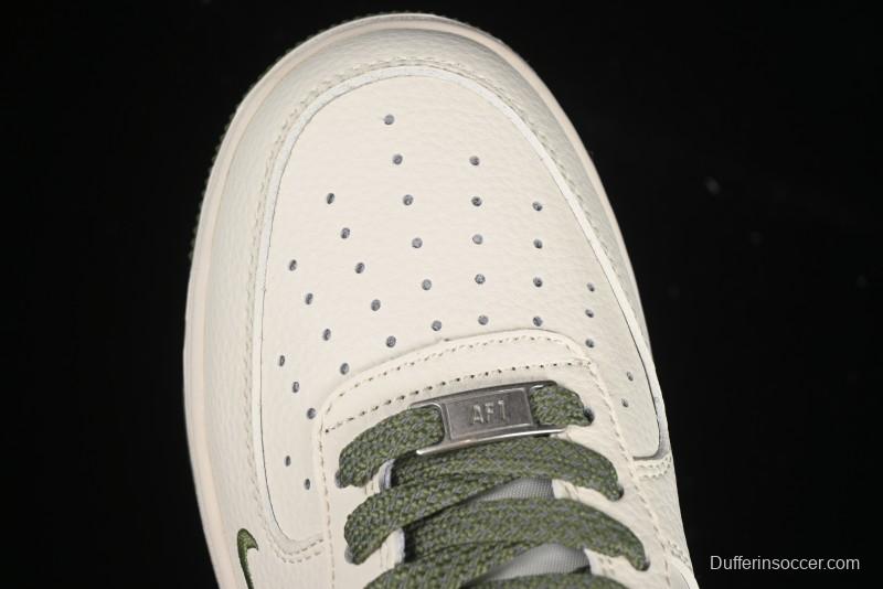 Nike Air Force 1'07 Low Gucci Collaboration Green Grey Pattern Casual Sneakers - XS1958-563