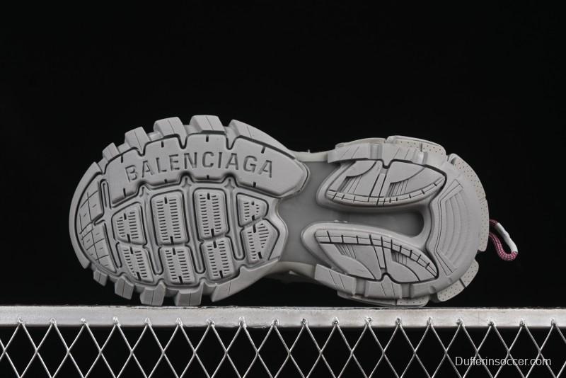 Balenciaga Track Sneaker Tess s.Gomma Res BI ALV/TIS EFF NUBUK/TIS E Waterproof Running Shoes - WTRHK1013