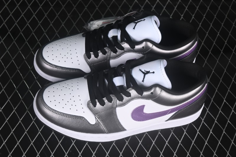 Nike Air Jordan 1 Low AJ1 Dark Purple Low-Top Casual Lifestyle Sneakers - HJ5910-105