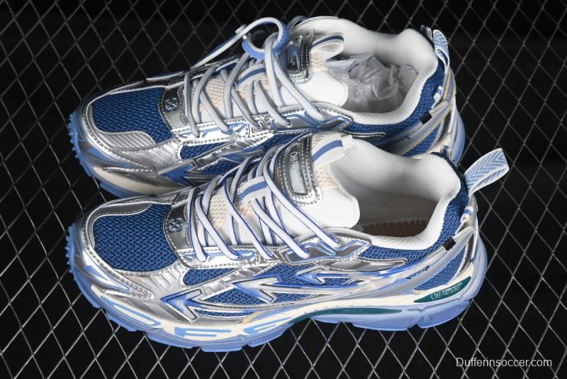 Off-White Be Right Tie-Dye Blue Low-Top Lifestyle Casual Shoes - X.E5