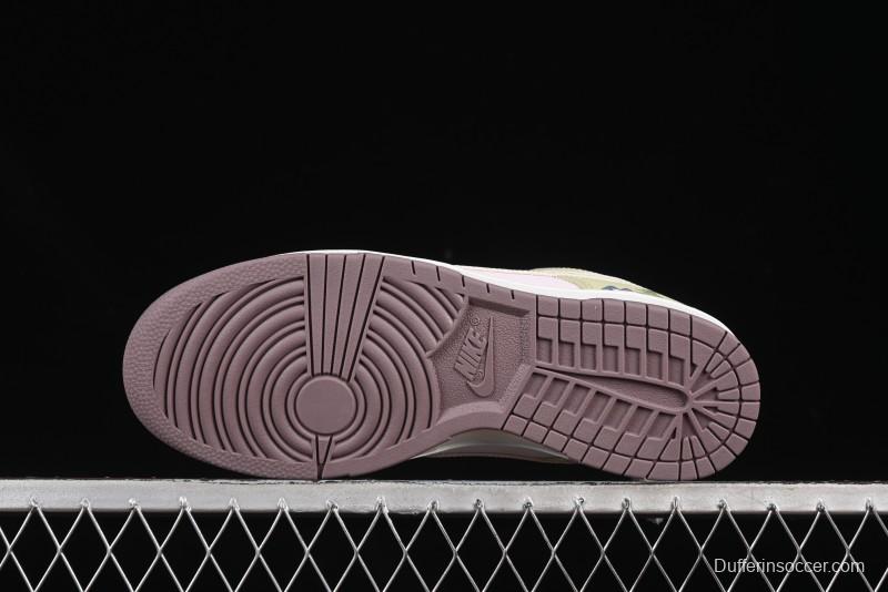 Nike Dunk Low Mushroom Floral-Themed Low-Top Casual Skate Shoes - IB8876-661