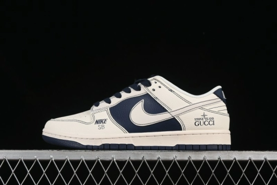 Nike SB Dunk Low Gucci Collaboration Anniversary Customized Low-Top Casual Skate Shoes - FC1688-227