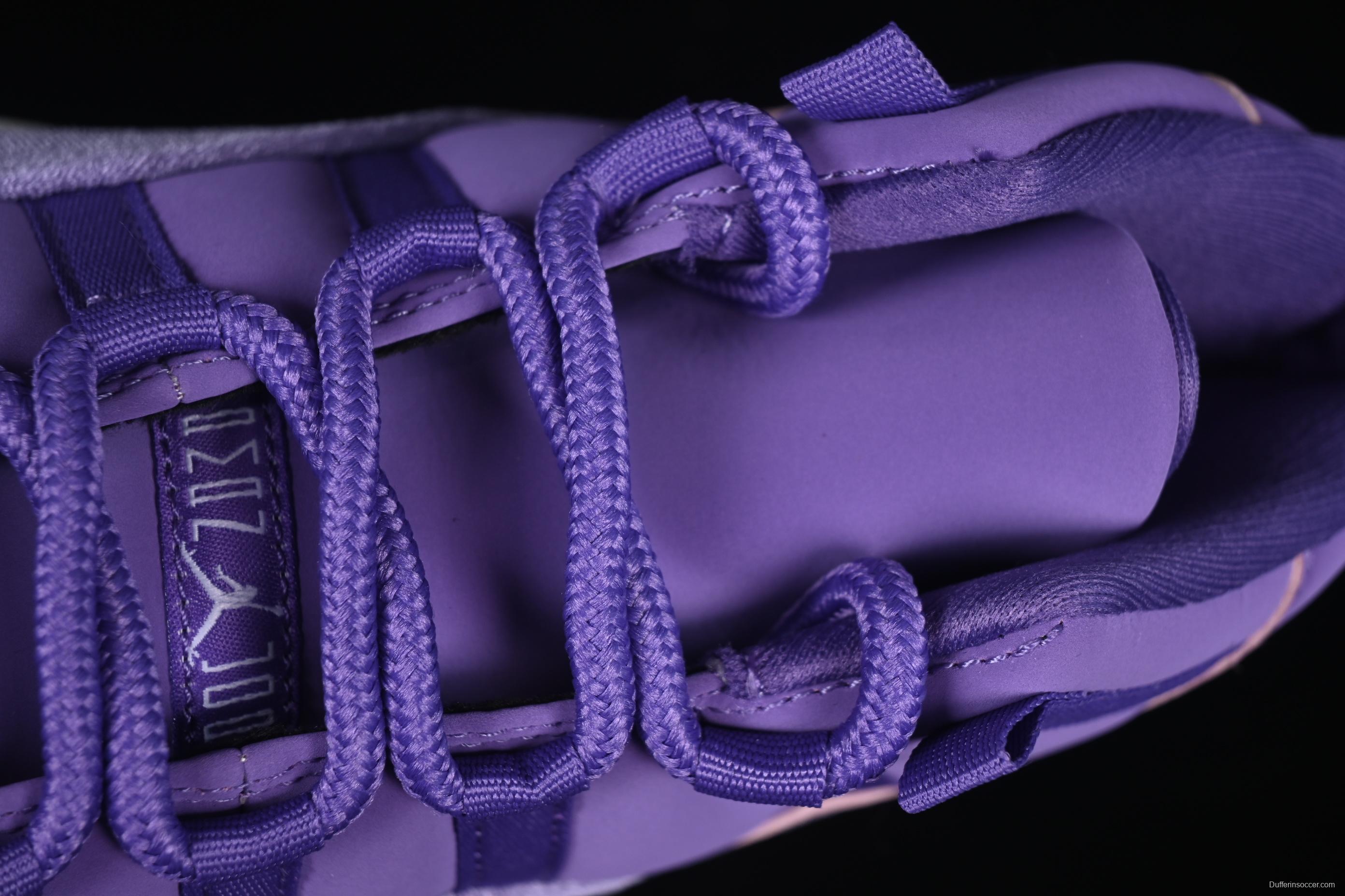 Nike Air Jordan 11 Retro CT8012-555 Basketball Shoes in Lavender Corduroy