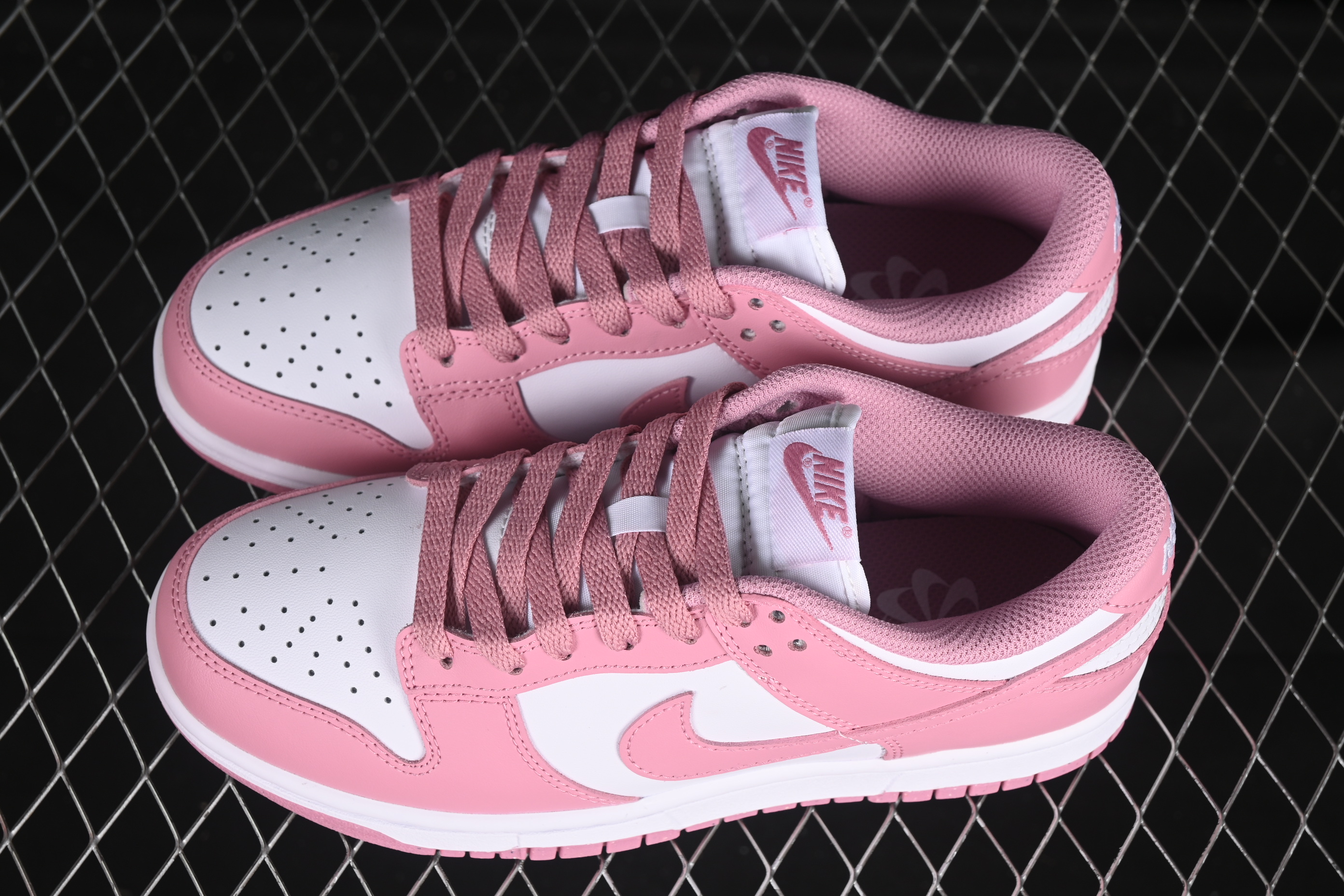 Nike Dunk Low White Pink Low-Top Casual Skate Shoes - DD1873-112