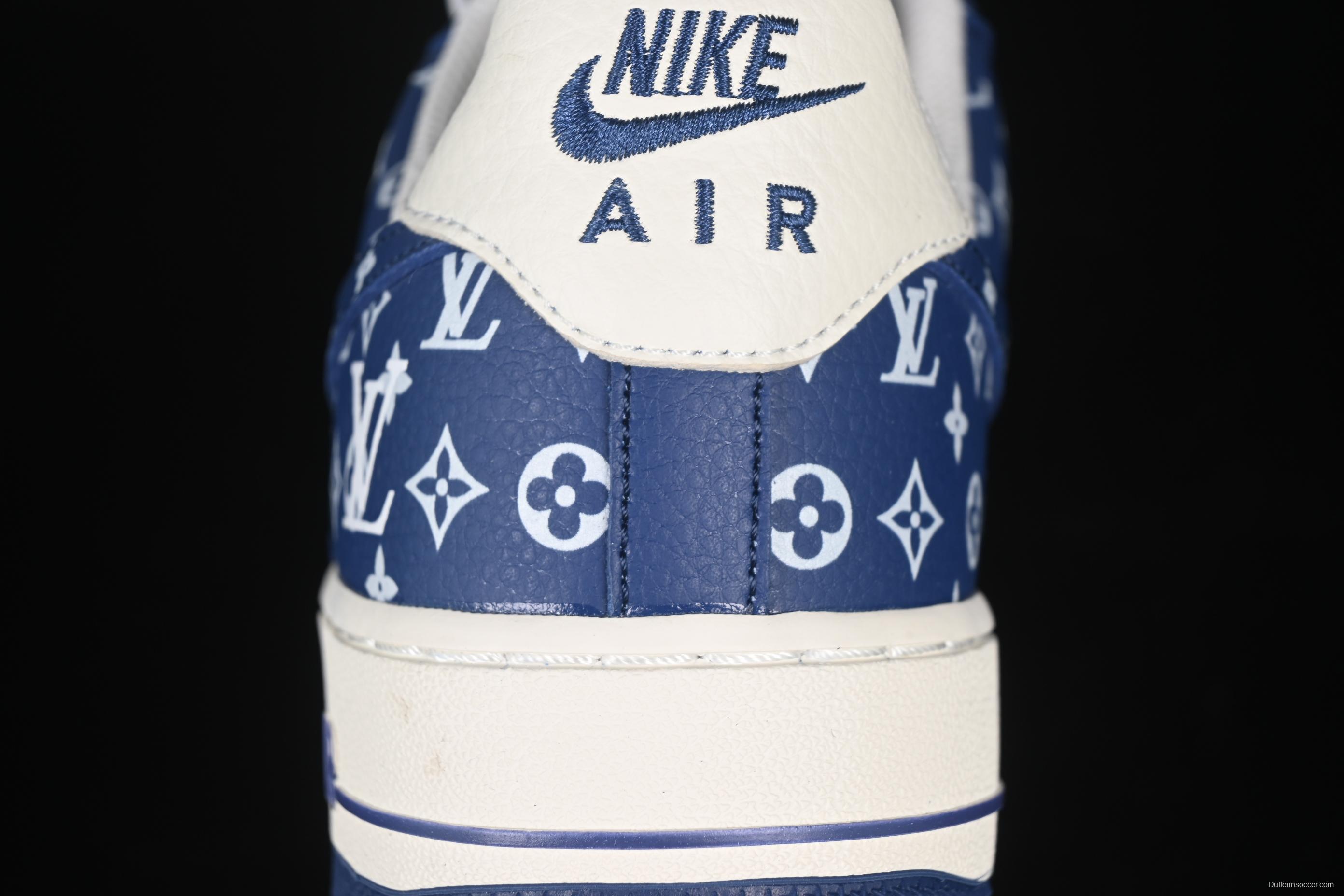 Nike Air Force 1 '07 Low LV Collaboration White Blue Swoosh Casual Sneakers - LW9279-008