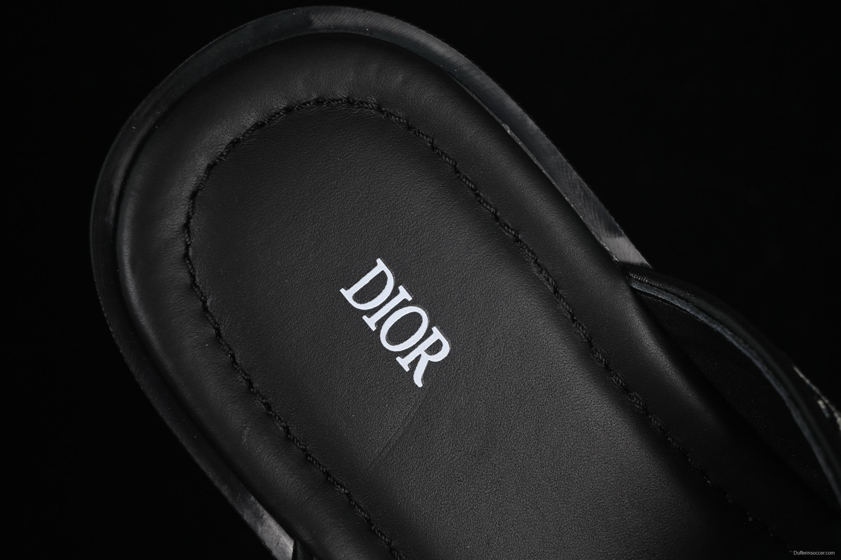 Dior Alias Oblique Summer Men's Slip-On Loafers with Cross Strap Design - 3SA126ZSA