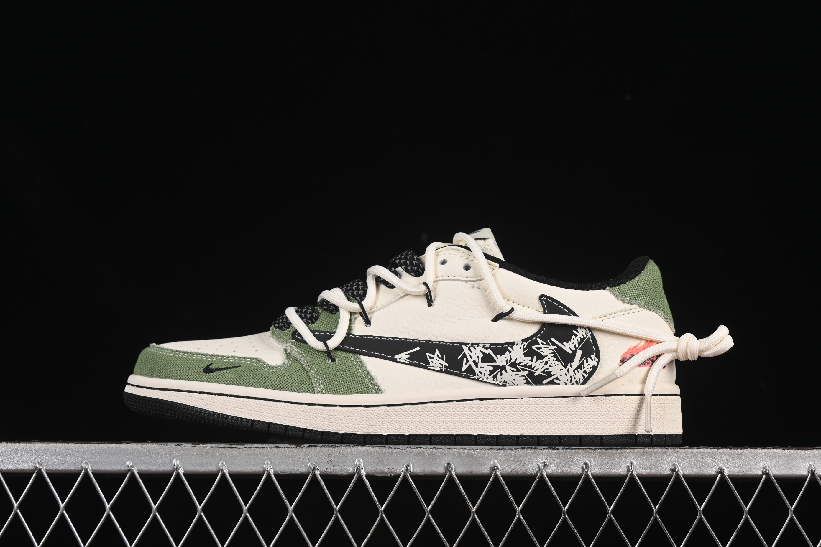 Nike Travis Scott x Fragment Design x Air Jordan 1 Low OG SP Sneakers - DM6868-102
