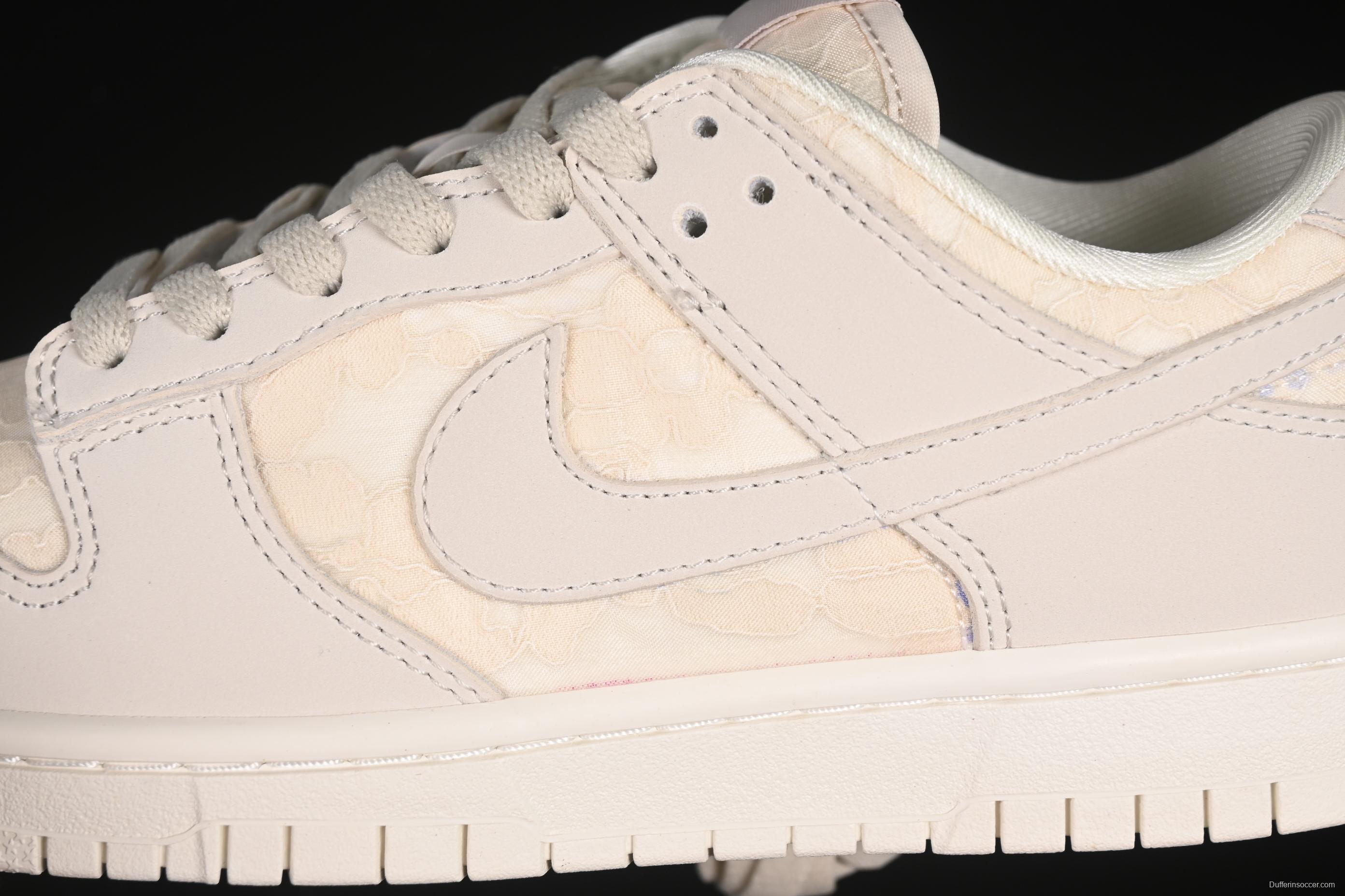 Nike SB Dunk Low Light Orewood Brown Lace Floral Skate Shoes - HJ5870-100