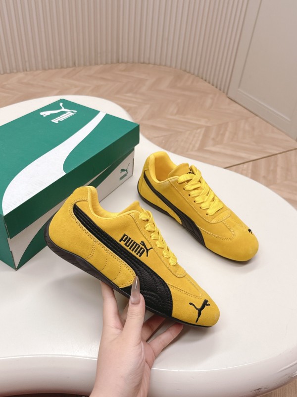 2025 Women Puma Yellow Suede Speedcat Sneakers LY00280