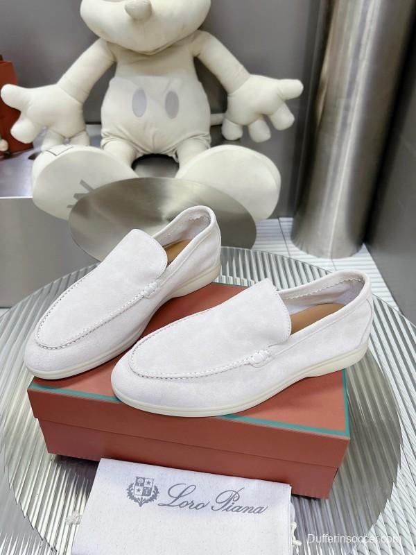 2025 Men LP White Suede Loafer LY00260