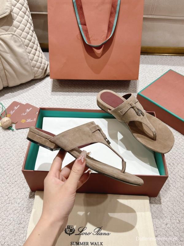 2025 Slippers Le Parmentier Brown Suede Slippers LY00250