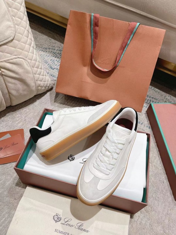 2025 Unisex Le Parmentier White Black Leather Sneaker LY00320(F)/LY00330(M)