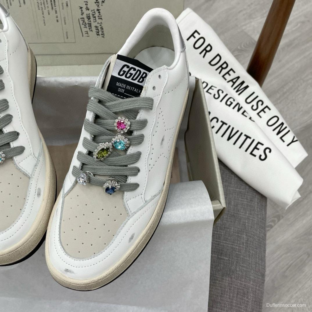 2024 Unisex GGDB white grey leather sneakers MJ00260