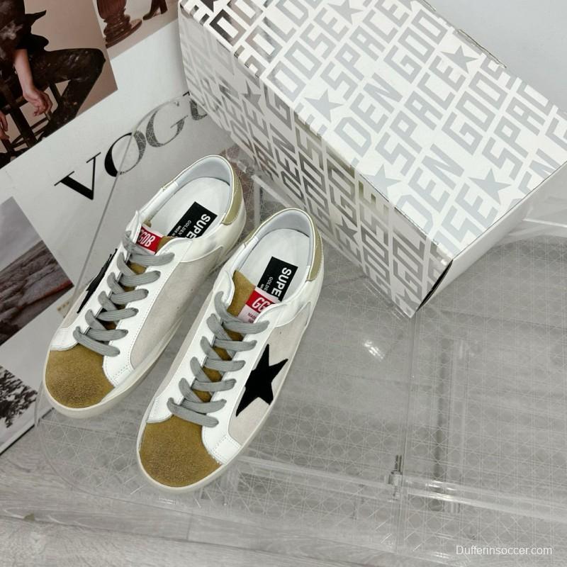 2025 Women GGDB White Black Beige Leather Suede Sneakers