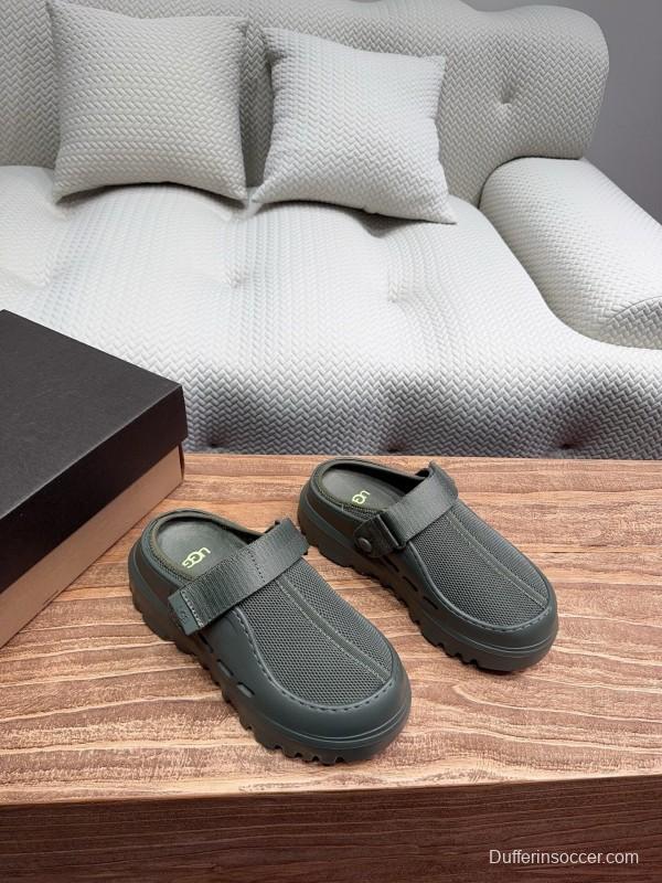 2025 UGG Green Mesh Slippers KFY00220