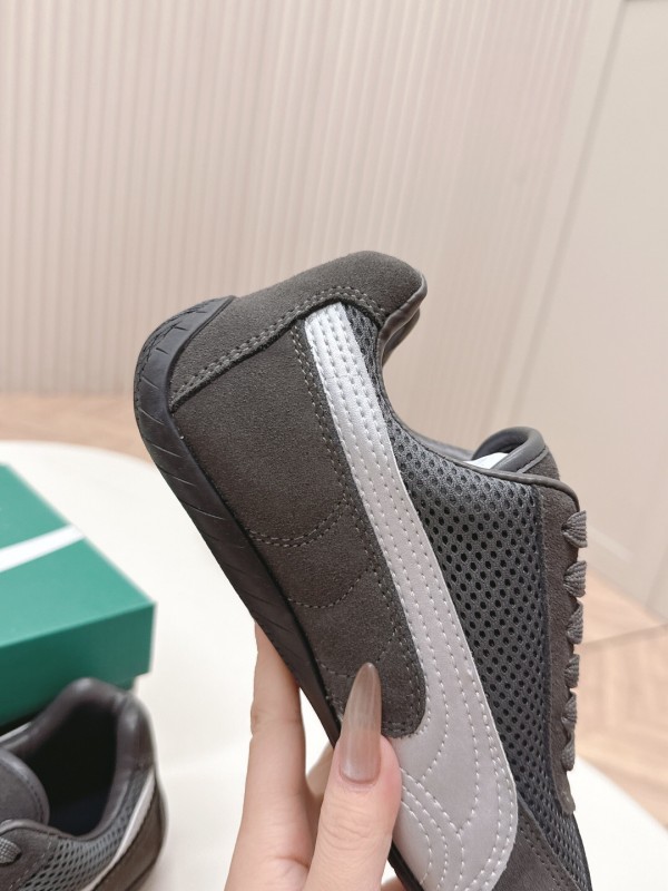2025 Women Puma Grey White Suede Mesh Sneakers LY00280