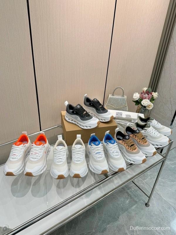2025 Women Loewe Beige White Mesh Sneakers