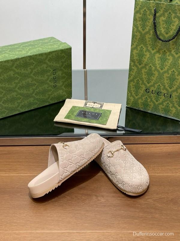 2024 Slippers Gucci Beige Leather Mule MJ00280