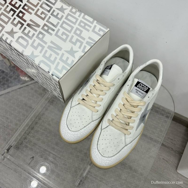 2024 Unisex GGDB White Grey Leather Low Top Sneakers MJ00260