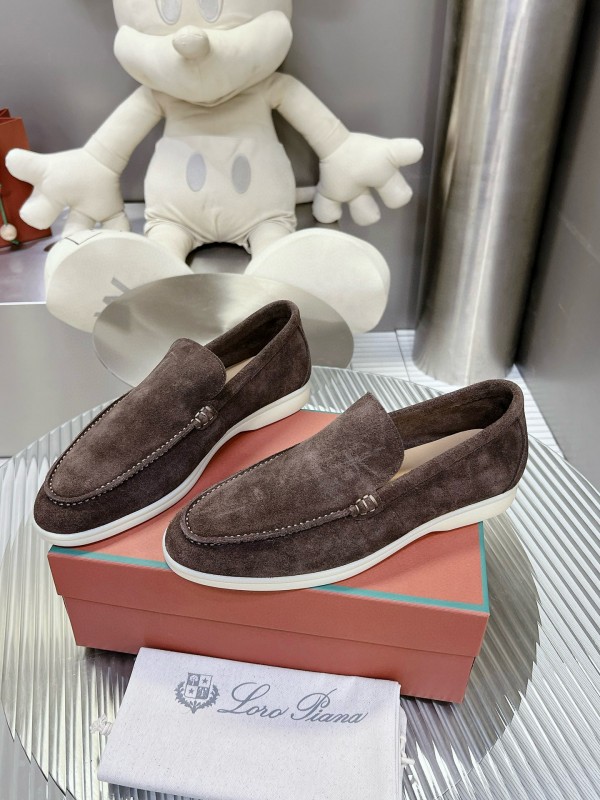 2024 Men Le Parmentier Brown Suede Loafers MJ00270