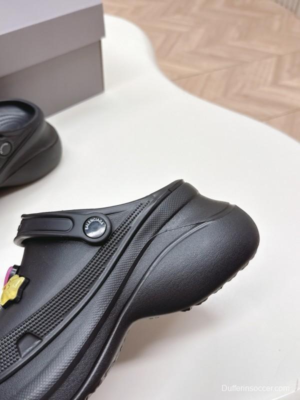 2025 Women Balenciaga Black EVA Clogs LY00330