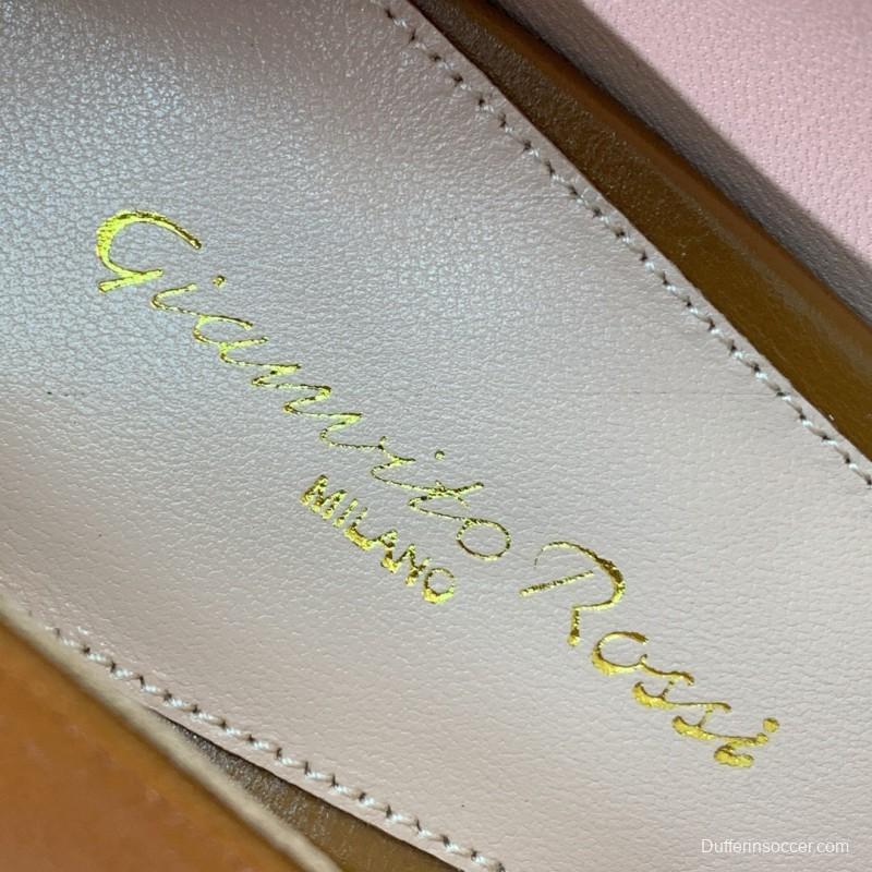 2025 Women Gianvito Rossi Brown Leather High Heels KFY00300