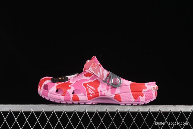 Bape x Crocs Classic Clog Camo Print Comfortable Versatile Clogs - B.D4