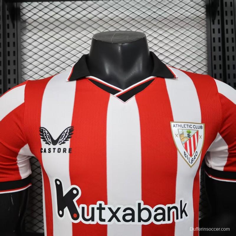 Player Version 25/26 Athletic Bilbao Home Jersey