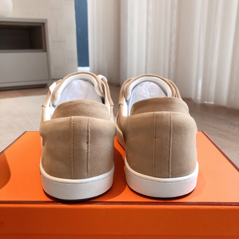 2025 Unisex H Brown Beige Suede Sneakers AS00380
