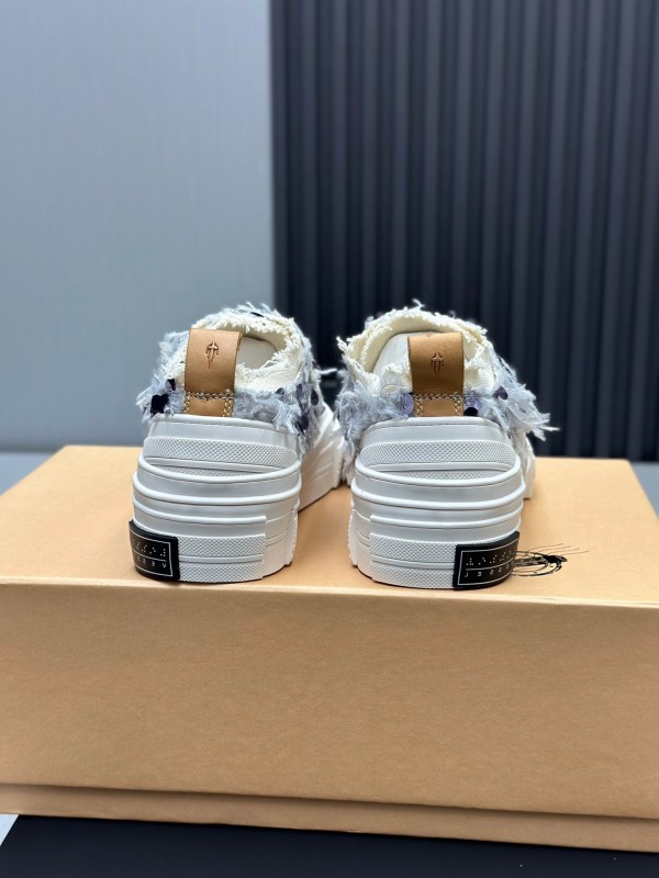 2025 Unisex XVESSEL White Canvas Plimsolls Vulcanization AS00260