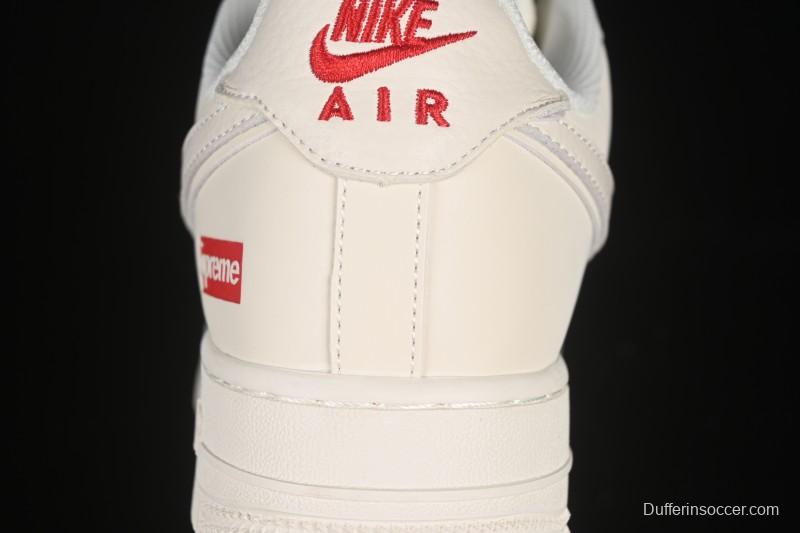 Nike Air Force 1 '07 Low Supreme Collaboration Versatile Beige Casual Sneakers - CS5288-011