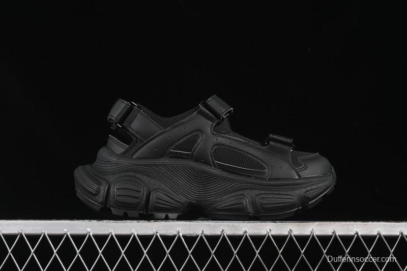 Adidas NY MLB Winner Chunky Mask New York Yankees Height Increase Platform Sandals - 3ASDW015350BKS