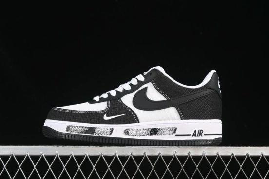 Nike Air Force 1'07 Low Custom Denim Swoosh Casual Sneakers - ZH0316-091