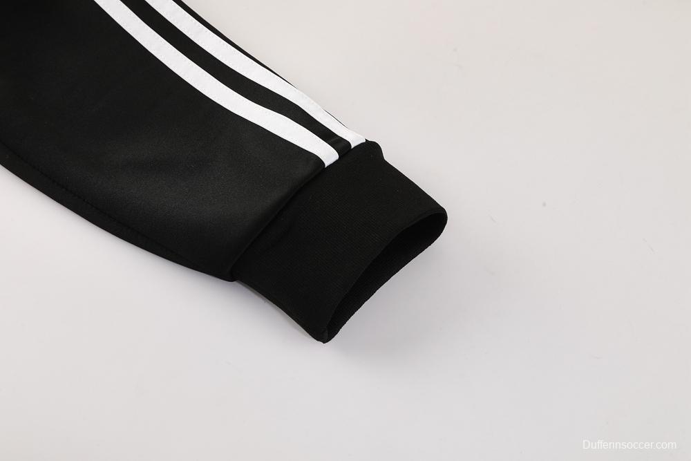 2025 Adidas Orange/Black Full Zipper Jacket +Long Pants