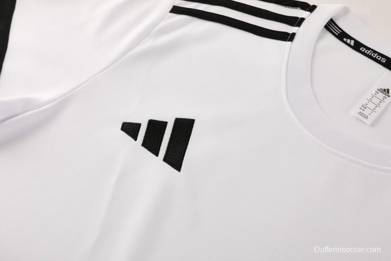 2025 Adidas White Short Sleeve Jersey+Shorts