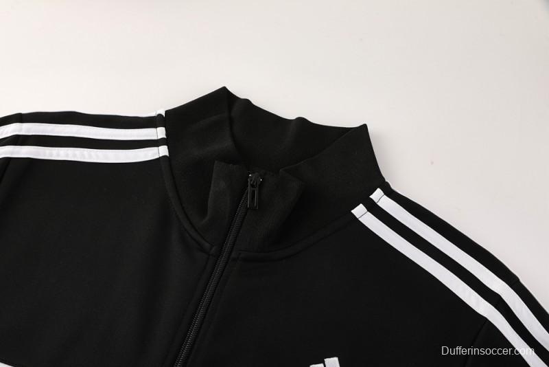 2025 Adidas Orange/Black Full Zipper Jacket +Long Pants