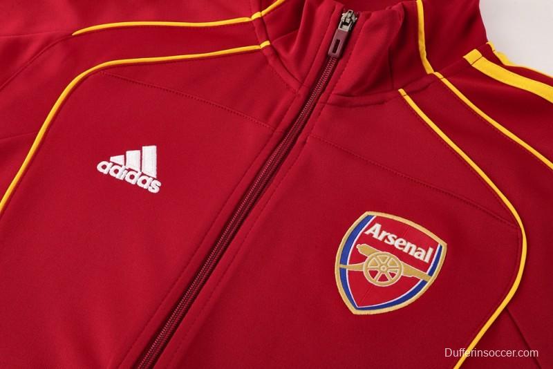 25/26 Arsenal Red Full Zipper Jacket +Long Pants