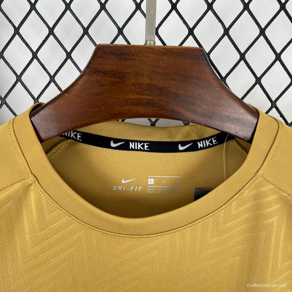 2025 NIKE Sportwear Brown T-Shirt #1044