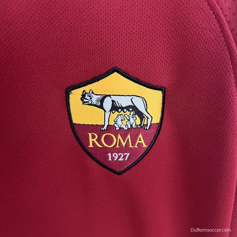 Retro 17/18 Roma Home Long Sleeve Jersey