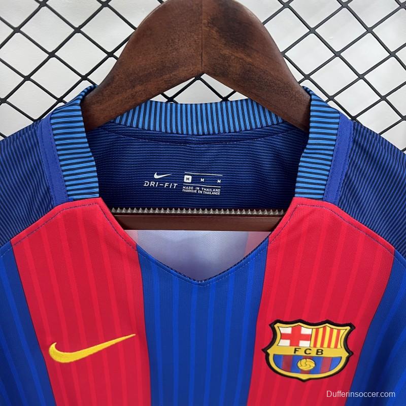 14/15 Retro Long Sleeve Barcelona Home Jersey